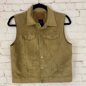 Ralph Lauren Dry Goods Supply Co Faux Suede Vest